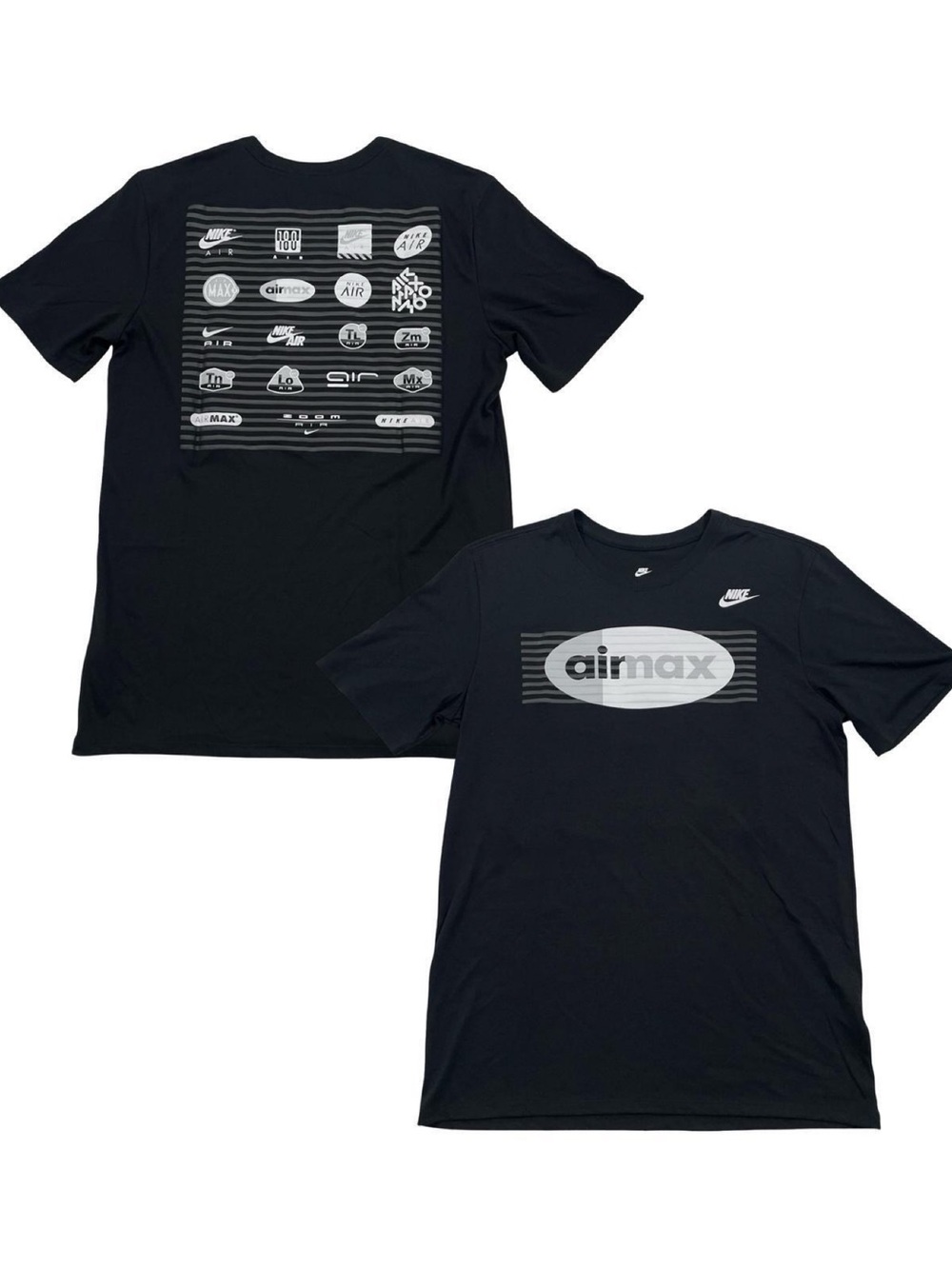 Nike Air Max Graphic Size M Black Tee (Retail $40)